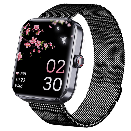 57L Sports Bracelet with Heart Rate, Blood Pressure Monitoring, Body Temperature Alert, Non-Invasive Blood Glucose Measurement Smartwatch