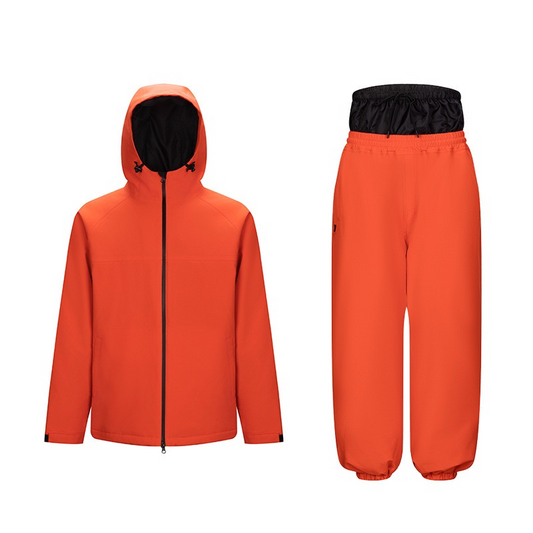 New Fashionable Ski Jacket and Pants Set for Men and Women Waterproof Windproof Warm Fleece Lined Outdoor Thickened Skiwear