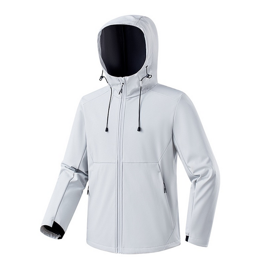 7A Antibacterial] Softshell Jacket for Men Outdoor Thickened Softshell Windproof Waterproof Warmth Women's Mountaineering Clothing