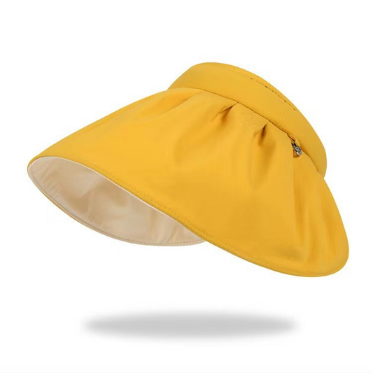 Large Brim Sunshade Shell Hat UV Protection Anti-UV Face-Shielding Bucket Hat Outdoor Sports Women's Summer Hat
